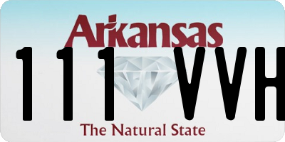 AR license plate 111VVH
