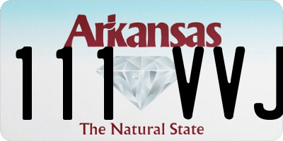 AR license plate 111VVJ