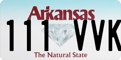 AR license plate 111VVK