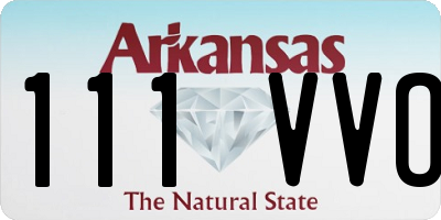 AR license plate 111VVO