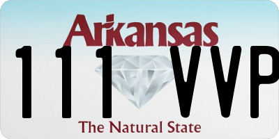 AR license plate 111VVP