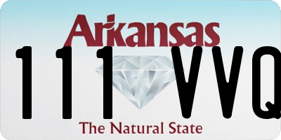 AR license plate 111VVQ