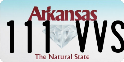 AR license plate 111VVS