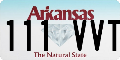 AR license plate 111VVT