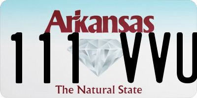 AR license plate 111VVU