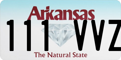 AR license plate 111VVZ