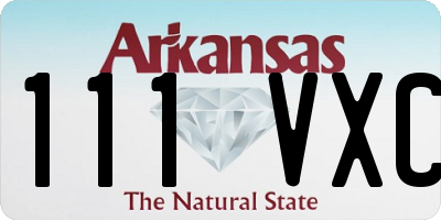 AR license plate 111VXC