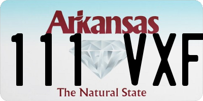 AR license plate 111VXF