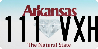 AR license plate 111VXH