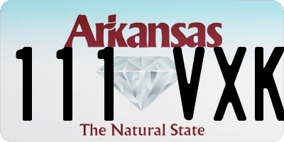 AR license plate 111VXK