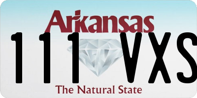 AR license plate 111VXS