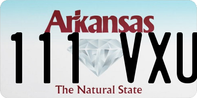 AR license plate 111VXU