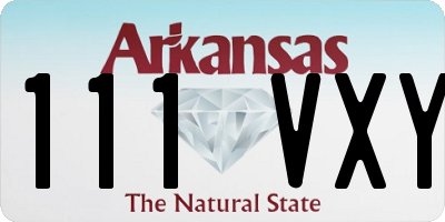 AR license plate 111VXY