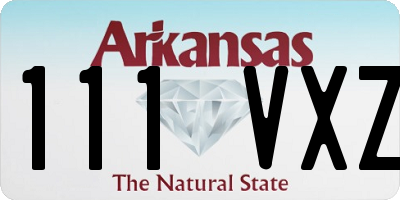 AR license plate 111VXZ