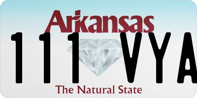 AR license plate 111VYA