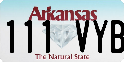 AR license plate 111VYB