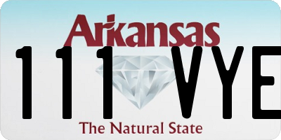 AR license plate 111VYE