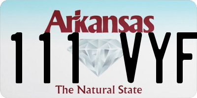 AR license plate 111VYF