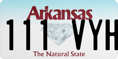 AR license plate 111VYH