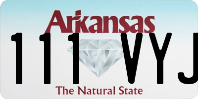 AR license plate 111VYJ