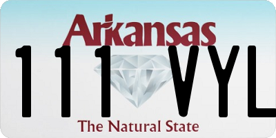 AR license plate 111VYL