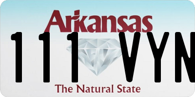 AR license plate 111VYN