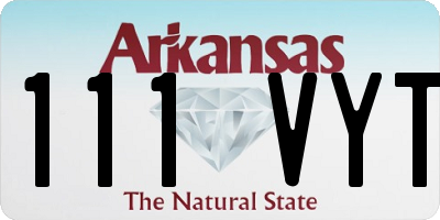 AR license plate 111VYT