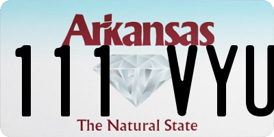 AR license plate 111VYU