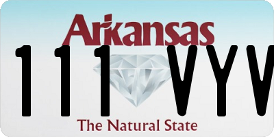 AR license plate 111VYV