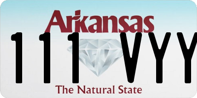 AR license plate 111VYY