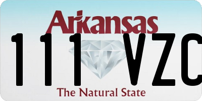AR license plate 111VZC