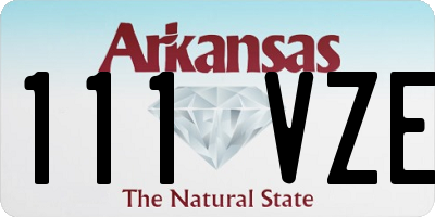 AR license plate 111VZE