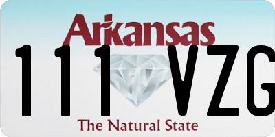 AR license plate 111VZG