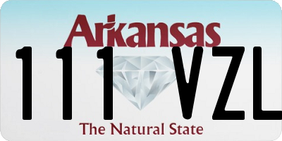 AR license plate 111VZL