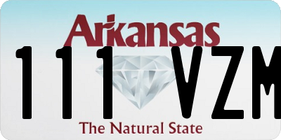 AR license plate 111VZM
