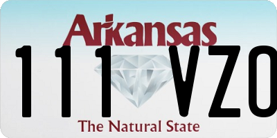 AR license plate 111VZO