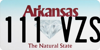 AR license plate 111VZS