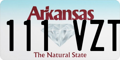 AR license plate 111VZT