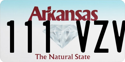 AR license plate 111VZV