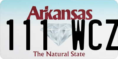 AR license plate 111WCZ