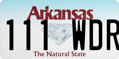AR license plate 111WDR