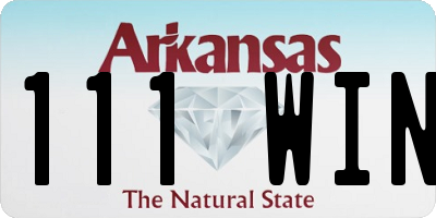 AR license plate 111WIN
