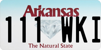 AR license plate 111WKI