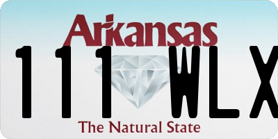 AR license plate 111WLX