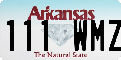 AR license plate 111WMZ