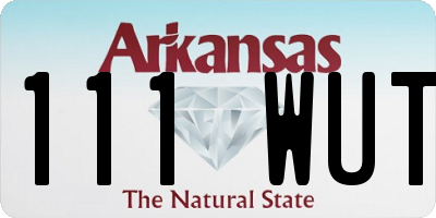 AR license plate 111WUT