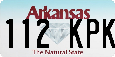 AR license plate 112KPK