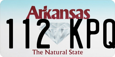 AR license plate 112KPQ