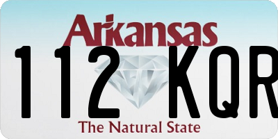 AR license plate 112KQR