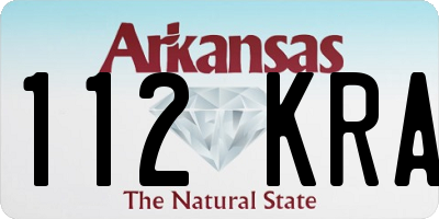 AR license plate 112KRA